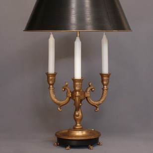 Bespoke bouillotte table lamp RIVE GAUCHE.
